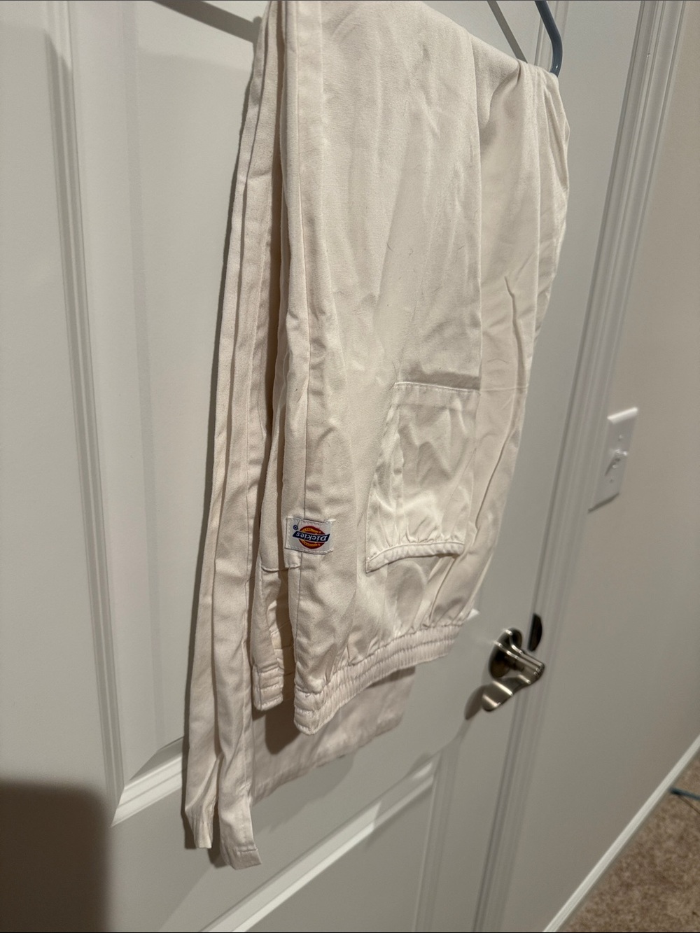 Dickies Off-White Elastic Cuff Scrub pants